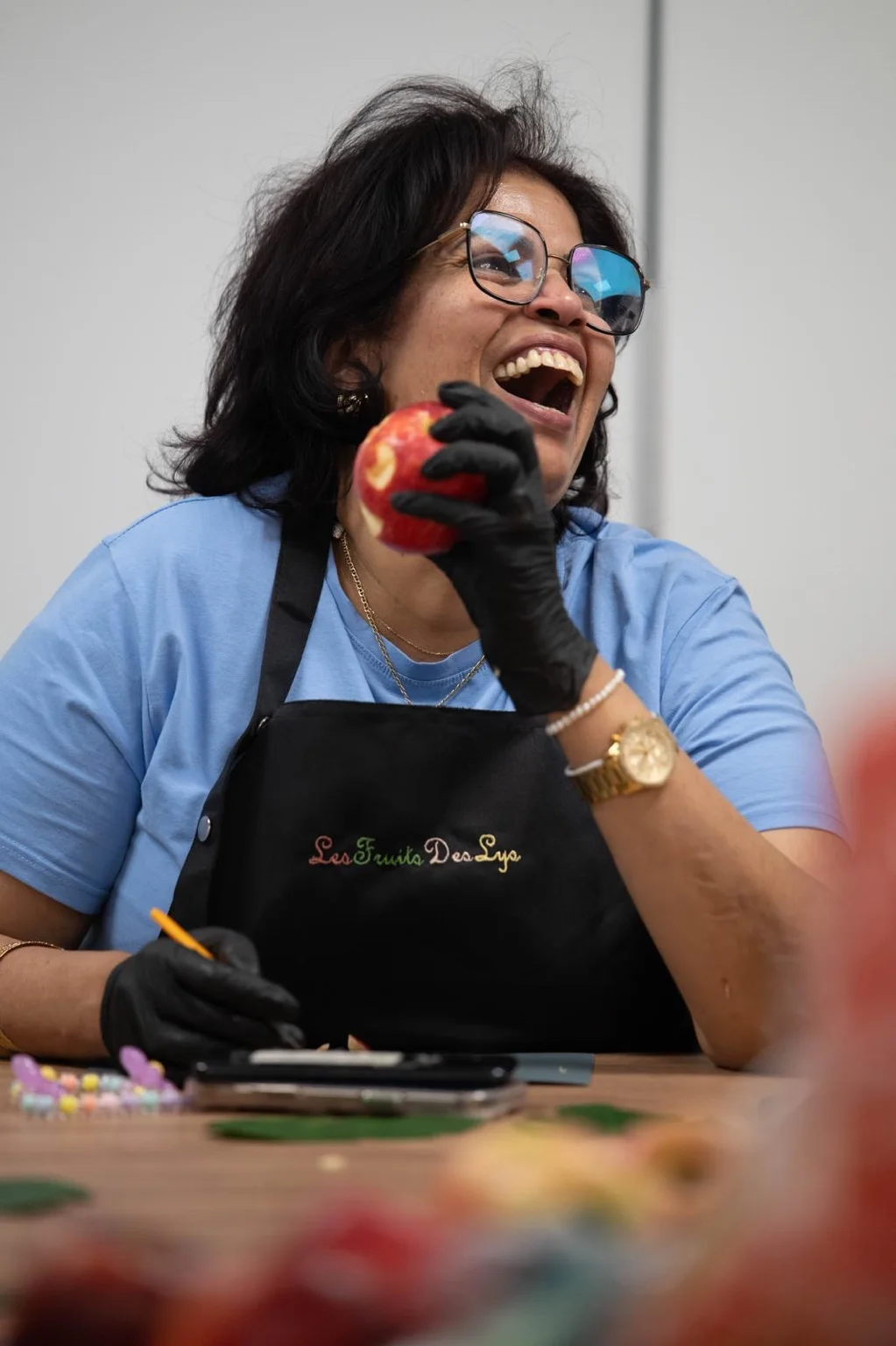 Un moment de convivialité pendant l’atelier.