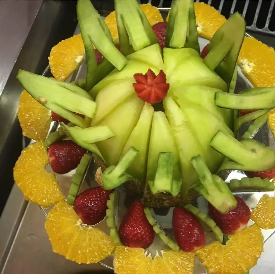 Décoration fruitière pour réception